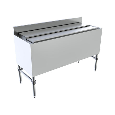 BK Resources UB4-18-IBCP48-8 48" x 18" Underbar Insulated Ice Bin with 8-Circuit Cold Plate