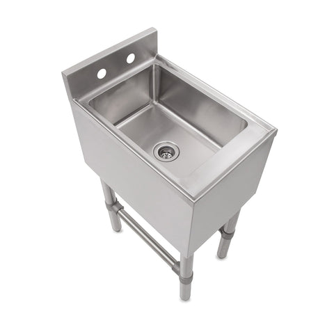 John Boos UBDS-1812-X Underbar Dump Sink, 12"W x 18"D x 32-1/2"H, 1-Compartment