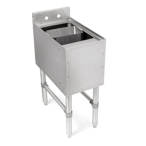 John Boos UBDS-2112-X Underbar Dump Sink, 12"W x 21"D x 32-1/2"H