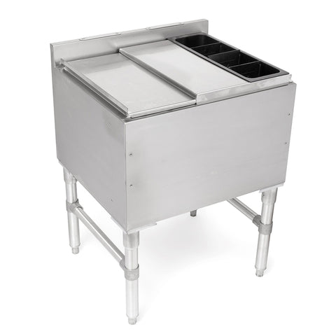 John Boos UBIB-1836-CP7-X 36" Underbar Ice Bin/Cocktail Unit with 7-Circuit Cold Plate