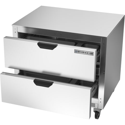 Beverage-Air UCFD36AHC-2 36" Undercounter Two Drawer Freezer