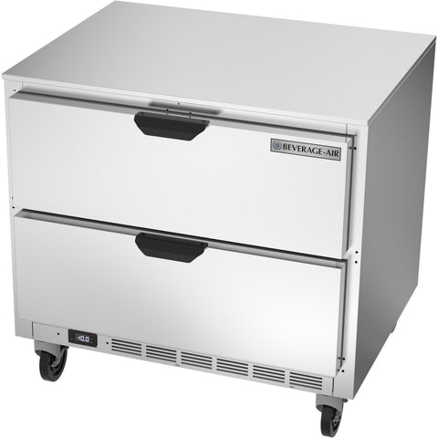 Beverage-Air UCFD36AHC-2 36" Undercounter Two Drawer Freezer