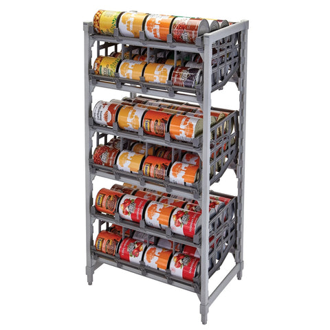 Cambro UCR10R8580 Camshelving Single #10 Can Rack - Brushed Graphite