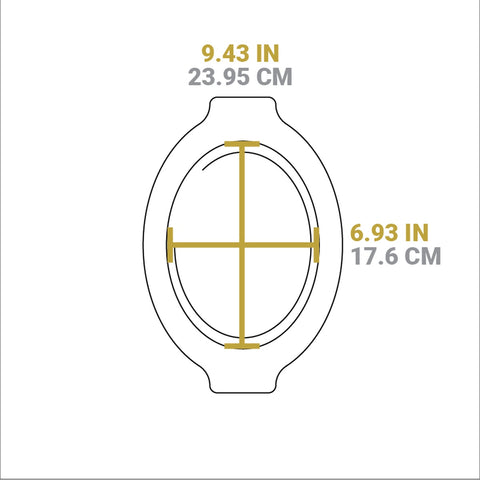 Lodge UGOH Grip Style Oval Wood Underliner