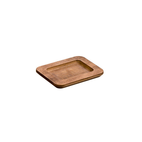 Lodge Manufacturing UMSRC 7.43 x 5.93 Inch Rectangular Walnut Wood Underliner