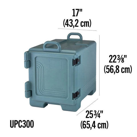 Cambro UPC300110 Ultra Pan Carrier Front-Loading Insulated Food Pan Carrier, Black