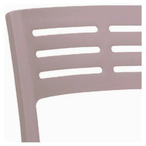 Grosfillex US637181 Vogue Stacking Side Chair - French Taupe