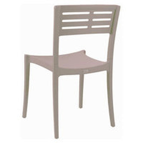 Grosfillex US637181 Vogue Stacking Side Chair - French Taupe