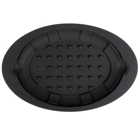Lodge USO11 Oval Non-Slip Silicone Underliner for Cast Iron Serving Griddles, Black