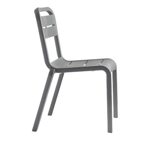 Grosfillex UT110181 Cannes Stacking Side Chair - French Taupe