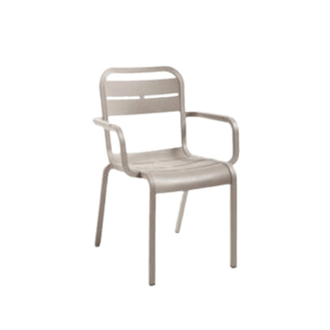 Grosfillex UT115181 Cannes Stacking Armchair (French Taupe)