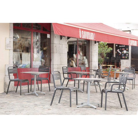 Grosfillex UT115181 Cannes Stacking Armchair (French Taupe)