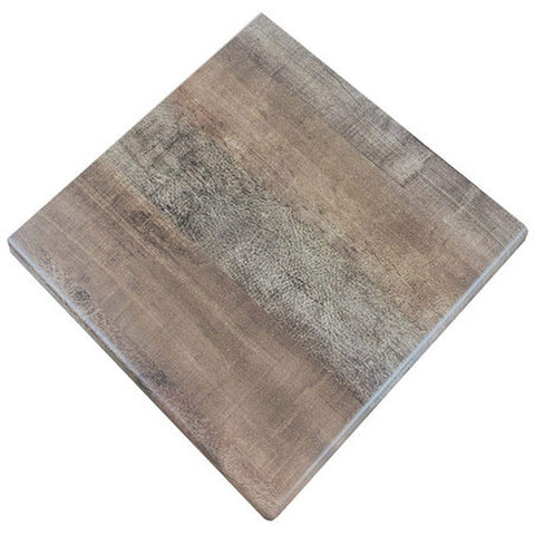 Grosfillex UT230816 32" x 32" Square Molded Melamine Indoor/Outdoor Table Top, Arizona Finish