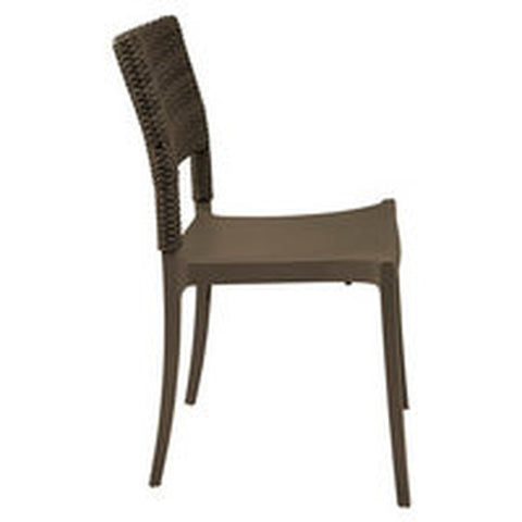 Grosfillex UT925037 Java Stacking Side Chair, Bronze