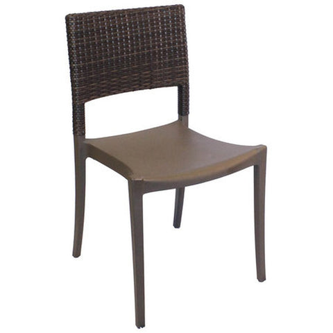Grosfillex UT925037 Java Stacking Side Chair, Bronze