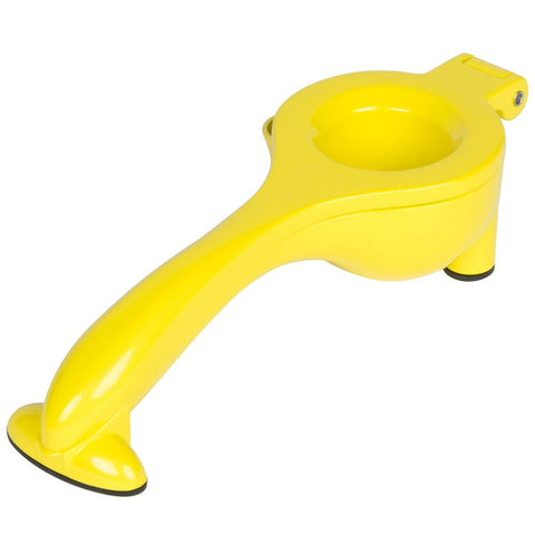 Tablecraft Products V119 Handheld Yellow Coated Zinc Alloy Lemon Squeezer