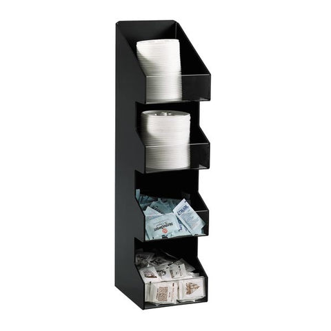 Dispense-Rite VCO-INS Clear Acrylic 2-Section Divided Bin Insert for VCO Series Organizers