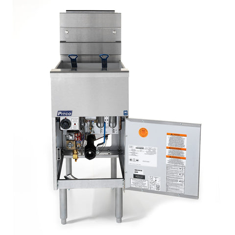 Pitco VF-35S Solstice 35 lb Natural Gas Floor Fryer, 70,000 BTU