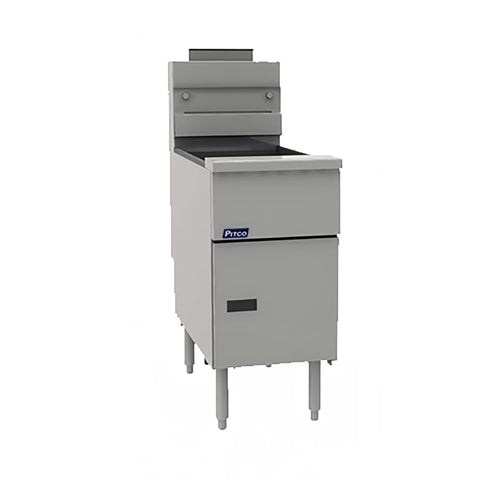 Pitco VF-65S NG Solstice Natural Gas 65 lb Floor Fryer, 95,000 BTU