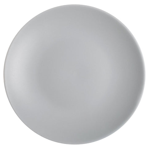 Tuxton China VGA-090 TuxTrendz Zion Matte Gray 9" Coupe China Plate