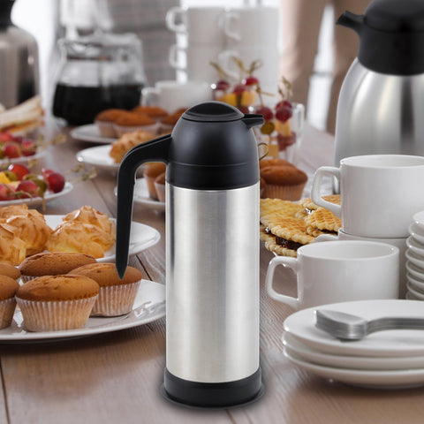 Winco VSS-33 33 oz Vacuum Insulated Stainless Steel Coffee/Cream Server