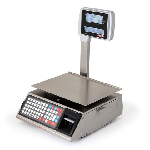 Torrey W-LABEL40L Stainless Steel Price Computing Labeling Scale with Turret, 40 lb x 0.01 lb