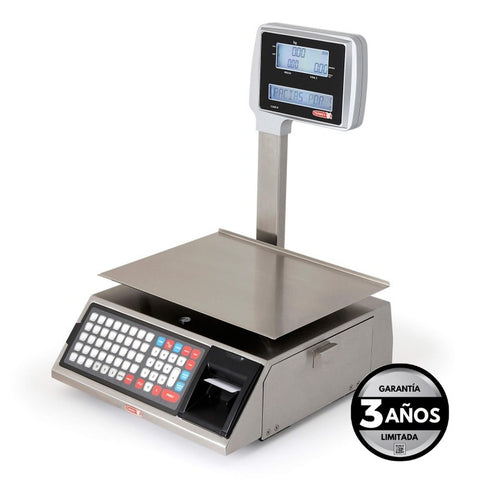 Torrey W-LABEL40L Stainless Steel Price Computing Labeling Scale with Turret, 40 lb x 0.01 lb