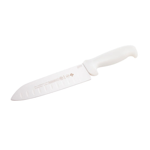 Mundial W5604-7GE 7-Inch Hollow Edge Santoku Knife, White, 5600 Series