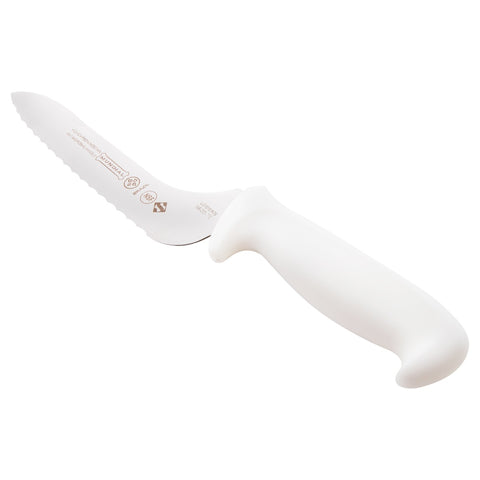 Mundial W5620-7E 7-Inch Offset Serrated Sandwich Knife with White Handle