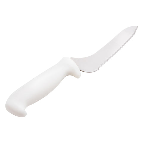 Mundial W5620-7E 7-Inch Offset Serrated Sandwich Knife with White Handle