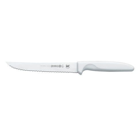 Mundial W5622-6E 6-Inch Serrated Utility Knife, White