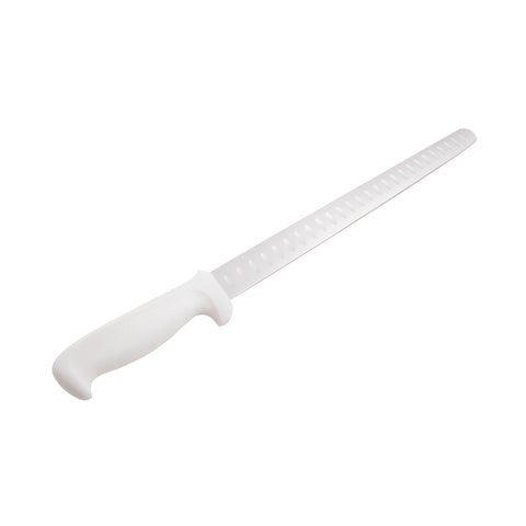 Mundial W5627-14GE 14-Inch Hollow Edge Slicing Knife, White Handle