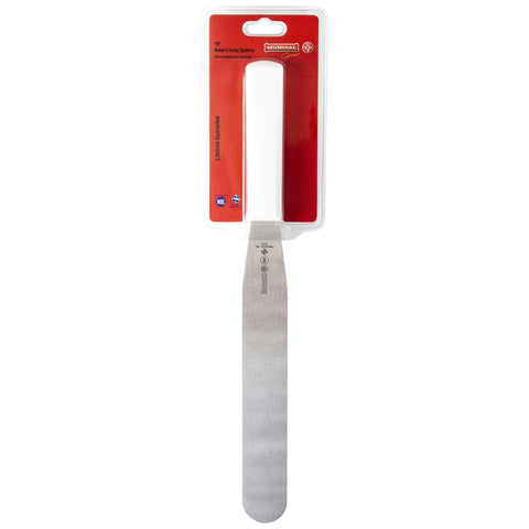 Mundial W5650-10F Offset Icing Spatula, 10-Inch Stainless Steel Blade with White Handle