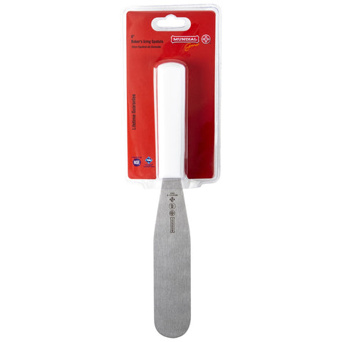 Mundial W5650-6 Baker's Icing Spatula 5600 Series 6-Inch Stainless Steel Blade with Antimicrobial Handle