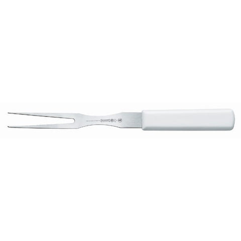 Mundial W5654-12 12" White Handled Cook's Fork