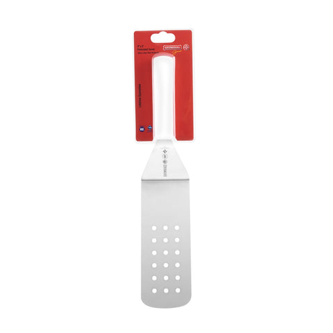 Mundial W5681 Perforated Turner 5600 Series, 8" x 3\" White Handle