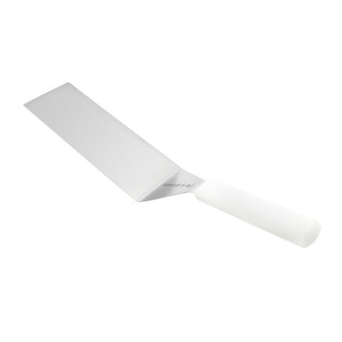 Mundial W5683SQ Square End Turner - 8x3 Inch Stainless Steel Blade, White Handle
