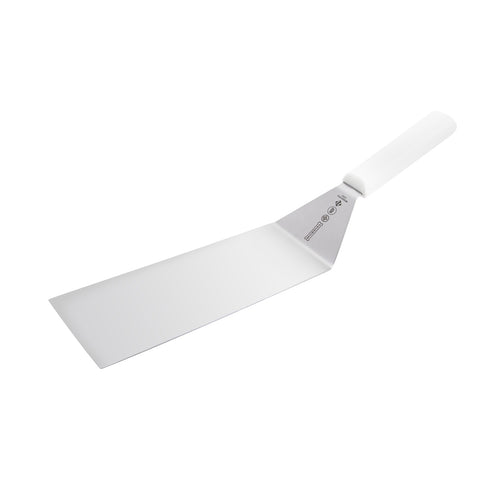 Mundial W5683SQ Square End Turner - 8x3 Inch Stainless Steel Blade, White Handle