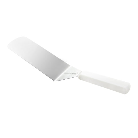 Mundial W5683 Turner - 5600 Series 8" x 3" White Handle Stainless Steel Turner