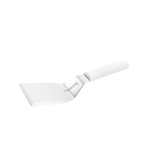 Mundial W5686 Hamburger Turner - 5600 Series, 4" x 3" Stainless Steel Blade, White Handle