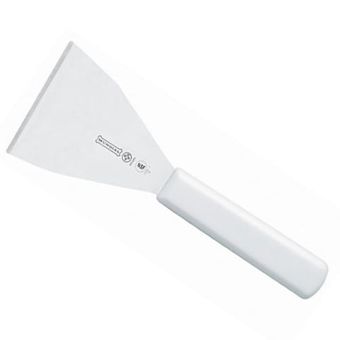 Mundial W5692-3 3-Inch White Handled Professional Griddle Scraper