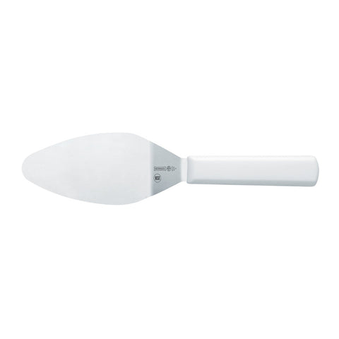 Mundial W5695 3" x 5" Cake and Pie Server, White Polypropylene Handle