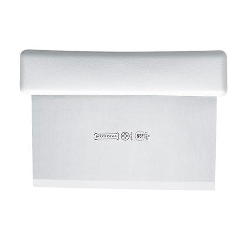 Mundial W5697 Dough Cutter/Scraper 5600 Series 6x3 Inch White Handle