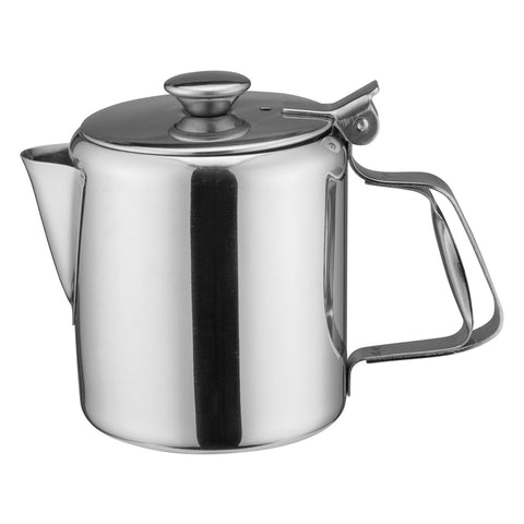 Winco W612 12 oz. Short Spout Stainless Steel Beverage Server