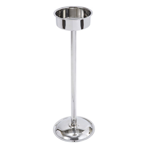 Winco WB-29S 28-1/2" Pipe Style Wine Bucket Stand - Stainless Steel Mirror Finish