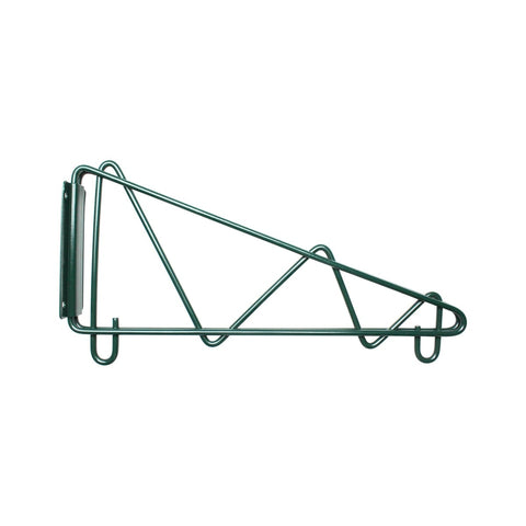 Thunder Group WBEP014 14" Green Epoxy Coated Single Wall Mount Shelving Bracket
