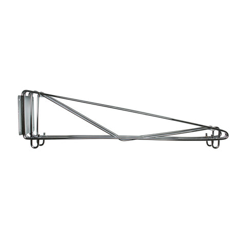 Thunder Group WBSV224 24" Double Shelf Support Direct Wall Bracket, Chrome Plated Wire
