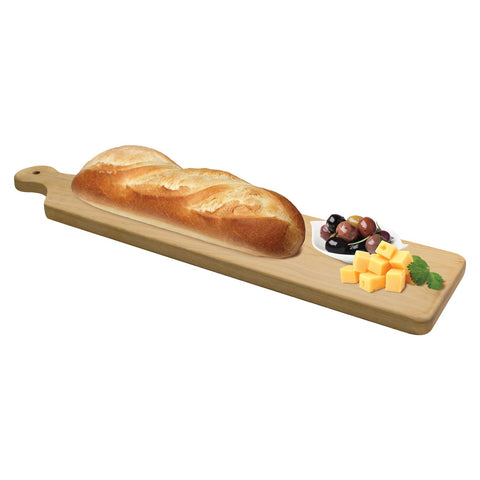 Winco WCB-225 Birch Wood French Bread Board, 22-1/2" x 5-1/2"