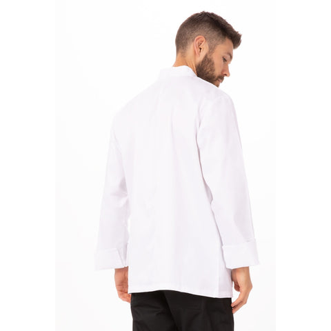 CHEF WORKS WCCWWHTXXS Le Mans Chef Coat, White, XXS