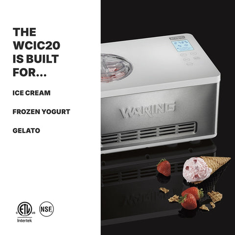 WCIC20 Waring Máquina para hacer helados eléctrica, cada una